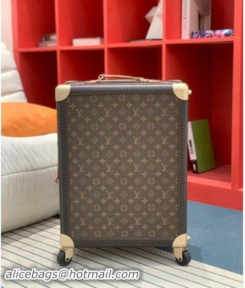 Super Quality Louis Vuitton Rolling Trunk Travel Luggage in Classic Monogram Canvas 0920 Nude 2024