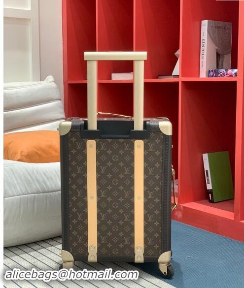 Super Quality Louis Vuitton Rolling Trunk Travel Luggage in Classic Monogram Canvas 0920 Nude 2024