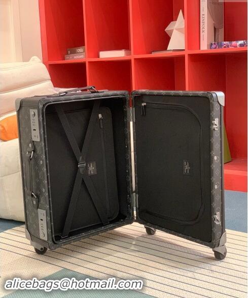 Buy Discount Louis Vuitton Rolling Trunk Travel Luggage in Monogram Canvas 0920 Black 2024