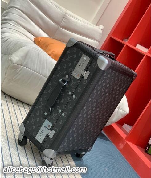 Buy Discount Louis Vuitton Rolling Trunk Travel Luggage in Monogram Canvas 0920 Black 2024