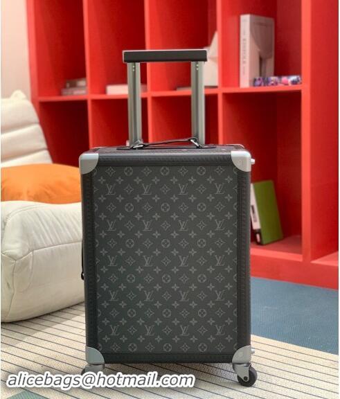 Buy Discount Louis Vuitton Rolling Trunk Travel Luggage in Monogram Canvas 0920 Black 2024