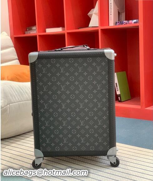 Buy Discount Louis Vuitton Rolling Trunk Travel Luggage in Monogram Canvas 0920 Black 2024