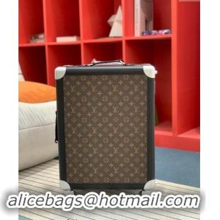 Top Quality Louis Vuitton Rolling Trunk Travel Luggage in Classic Monogram Canvas 0920 Orange 2024