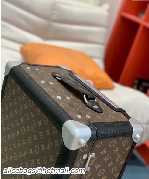 Top Quality Louis Vuitton Rolling Trunk Travel Luggage in Classic Monogram Canvas 0920 Orange 2024