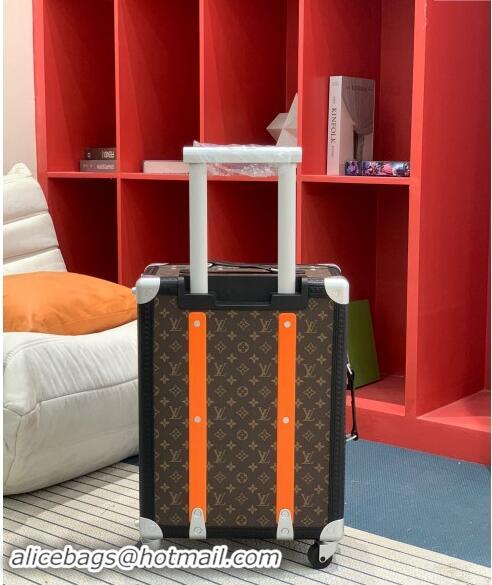 Top Quality Louis Vuitton Rolling Trunk Travel Luggage in Classic Monogram Canvas 0920 Orange 2024