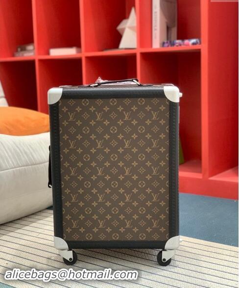 Top Quality Louis Vuitton Rolling Trunk Travel Luggage in Classic Monogram Canvas 0920 Orange 2024