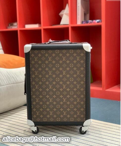 Top Quality Louis Vuitton Rolling Trunk Travel Luggage in Classic Monogram Canvas 0920 Orange 2024