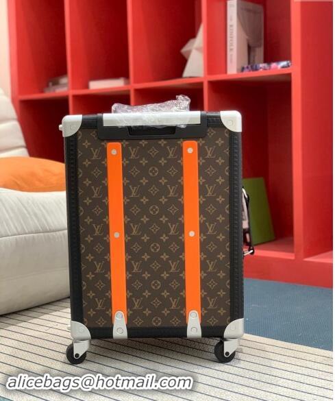 Top Quality Louis Vuitton Rolling Trunk Travel Luggage in Classic Monogram Canvas 0920 Orange 2024