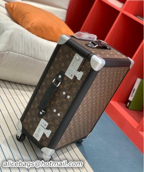 Top Quality Louis Vuitton Rolling Trunk Travel Luggage in Classic Monogram Canvas 0920 Orange 2024