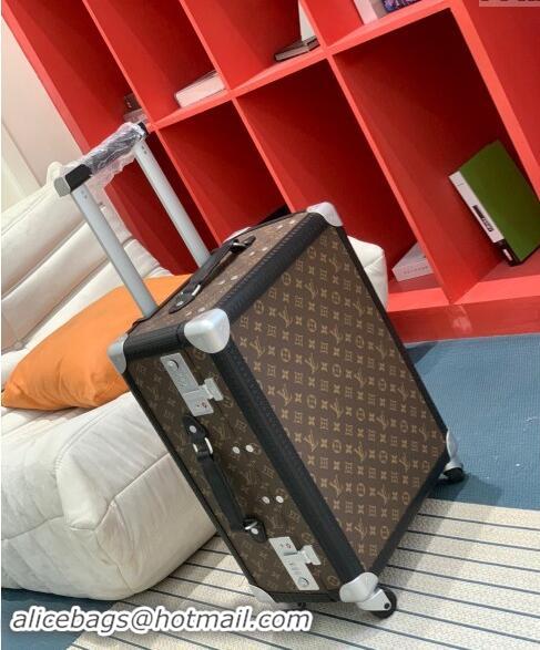 Top Quality Louis Vuitton Rolling Trunk Travel Luggage in Classic Monogram Canvas 0920 Orange 2024