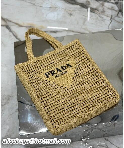 Pretty Style Prada Crochet Tote bag 1BG393 Beige 2024