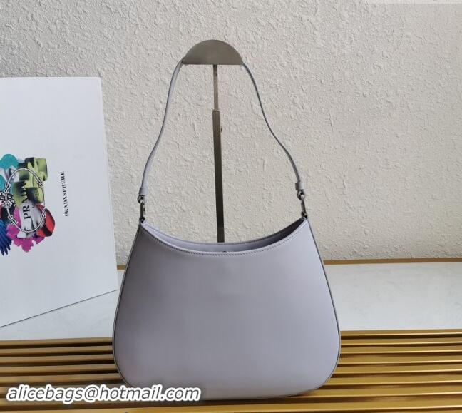 Unique Discount Prada Cleo Brushed Leather Hobo Bag 1BC499 Light Purple 2024