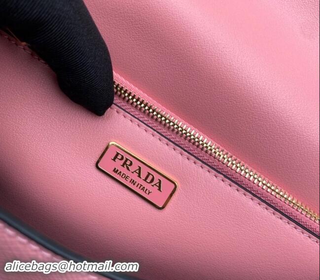 Pretty Style Prada Saffiano Leather Shoulder Bag 1BD318 Pink 2024