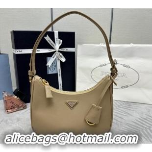 Luxurious Design Prada Re-Edition Saffiano leather mini bag 1BC204 Beige 2024