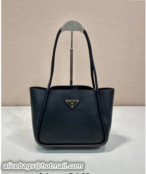 Best Quality Prada Grained Leather Tote bag 1BG539 Black 2024