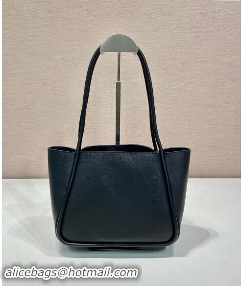 Best Quality Prada Grained Leather Tote bag 1BG539 Black 2024