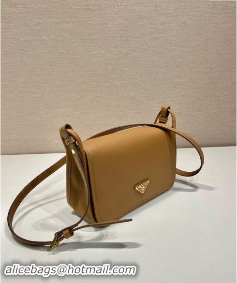 Reasonable Price Prada Leather Shoulder bag 1BD372 Brown 2024