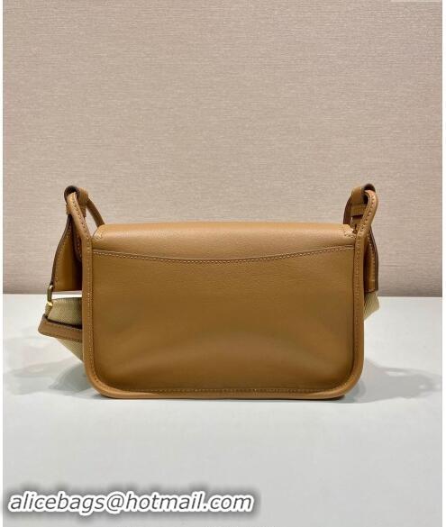 Reasonable Price Prada Leather Shoulder bag 1BD372 Brown 2024