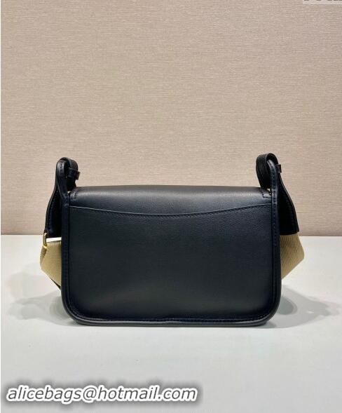 Good Taste Prada Leather Shoulder bag 1BD372 Black 2024