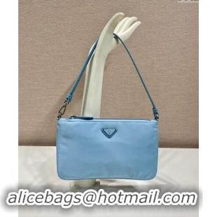 Top Grade Prada Re-Nylon mini bag 1NI545 Light Blue 2024