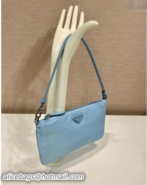 Top Grade Prada Re-Nylon mini bag 1NI545 Light Blue 2024