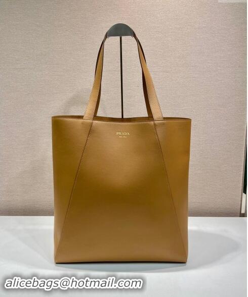 Promotional Prada Mens Leather tote bag 2VG122 Beige 2024