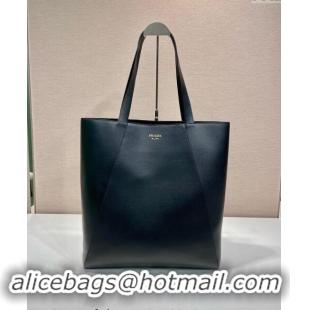 Best Quality Prada Mens Leather tote bag 2VG122 Black 2024