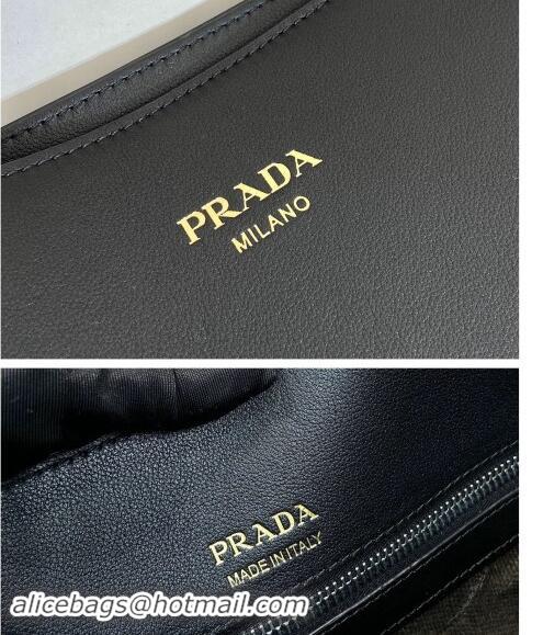 Best Quality Prada Mens Leather tote bag 2VG122 Black 2024