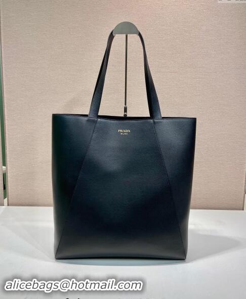 Best Quality Prada Mens Leather tote bag 2VG122 Black 2024