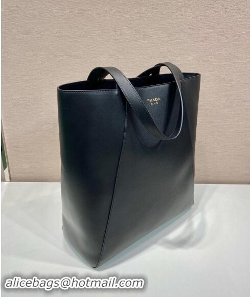 Best Quality Prada Mens Leather tote bag 2VG122 Black 2024