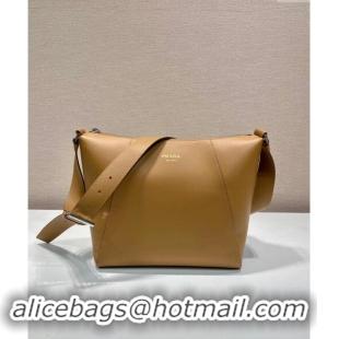 Pretty Style Prada Men's Leather shoulder bag 2VH177 Dark Beige 2024