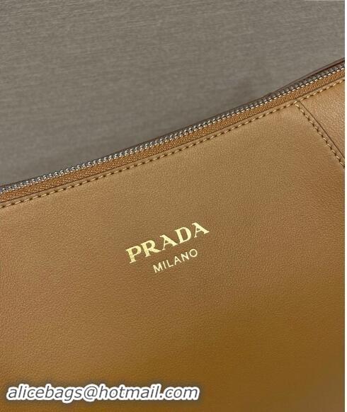 Pretty Style Prada Men's Leather shoulder bag 2VH177 Dark Beige 2024