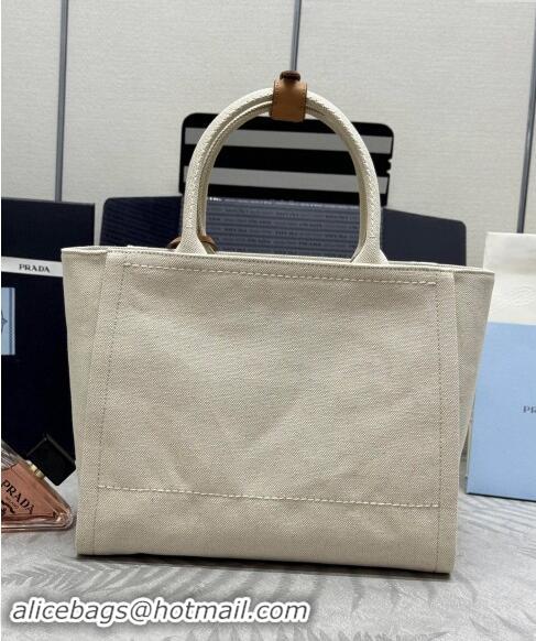 Top Grade Prada Medium linen blend tote bag 1BG474 2024