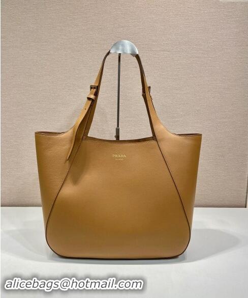 Well Crafted Prada Leather Tote bag 1bg512 Brown 2024