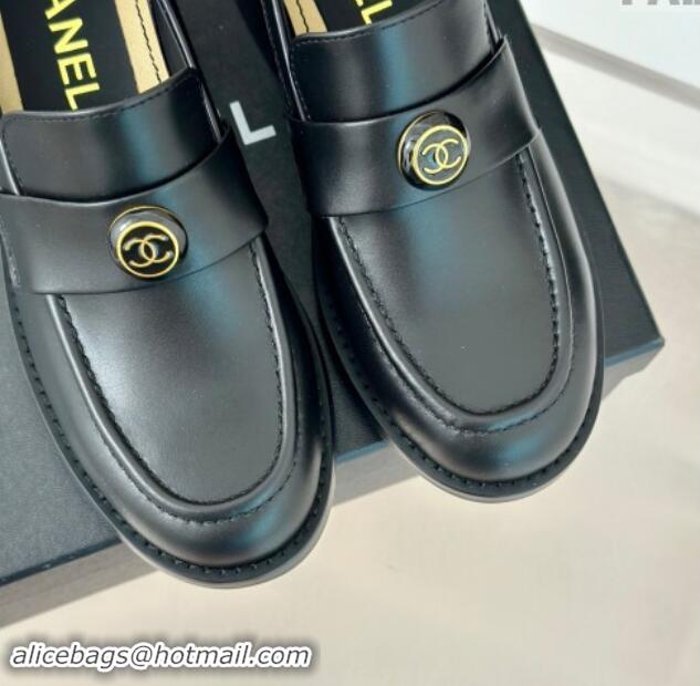 Hot Style Chanel Calfskin Loafers CH82911 Black 082911