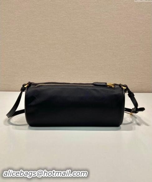 Famous Brand Prada Re-Nylon Round pouch bag 1NE058 Black 2024