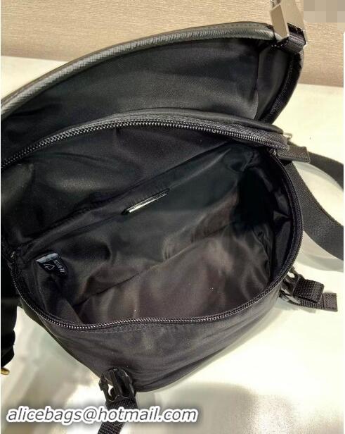 Pretty Style Prada Mens Re-Nylon and Saffiano leather shoulder bag 2VH171 Black 2024