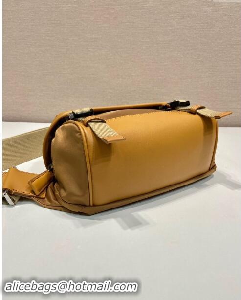 Well Crafted Prada Mens Re-Nylon and Saffiano leather shoulder bag 2VH171 Cork Beige 2024