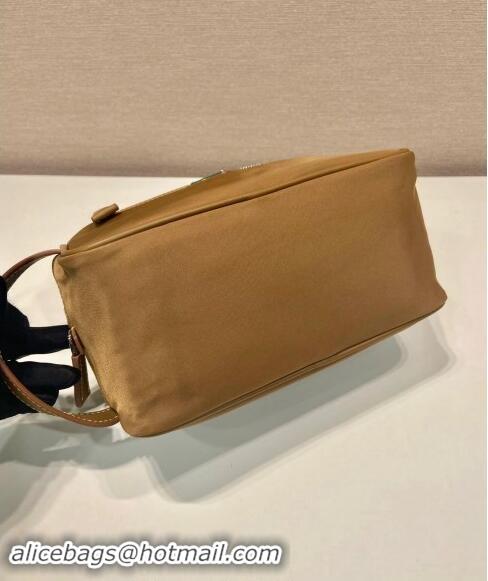 Top Quality Prada Mens Re-Nylon and leather pouch 2NA819 Cork Beige 2024 