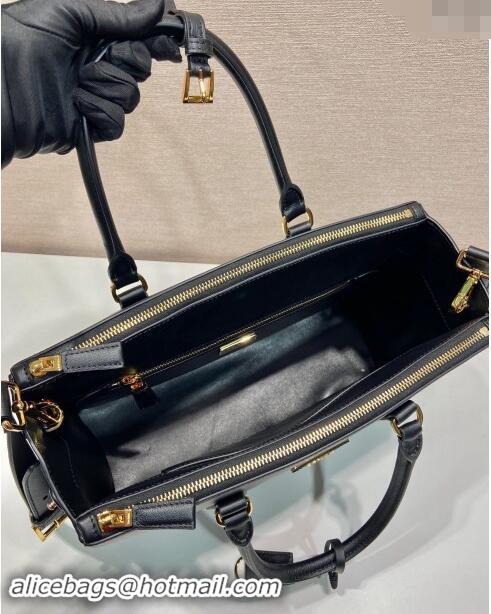 Well Crafted Prada Large Galleria leather top handle bag 1BA446 Black 2024