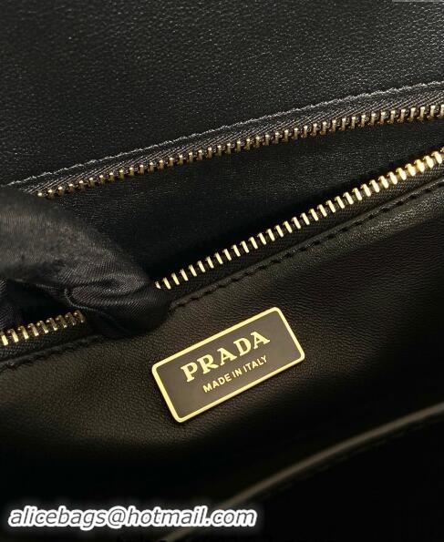 Well Crafted Prada Large Galleria leather top handle bag 1BA446 Black 2024