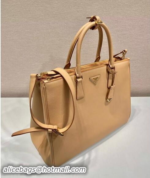 Grade Quality Prada Extra-large Galleria leather top handle bag 1BA802 Beige 2024