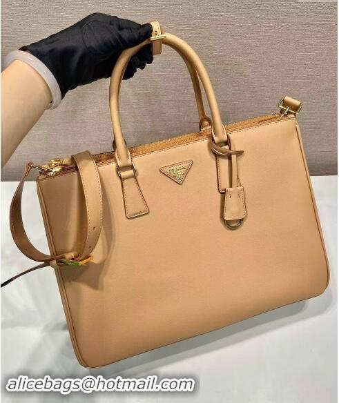 Grade Quality Prada Extra-large Galleria leather top handle bag 1BA802 Beige 2024