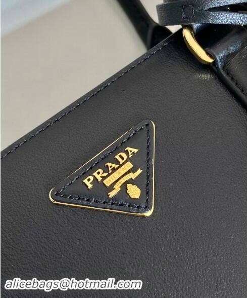 Best Price Prada Extra-large Galleria leather top handle bag 1BA802 Black 2024