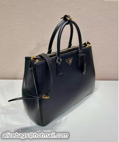 Best Price Prada Extra-large Galleria leather top handle bag 1BA802 Black 2024