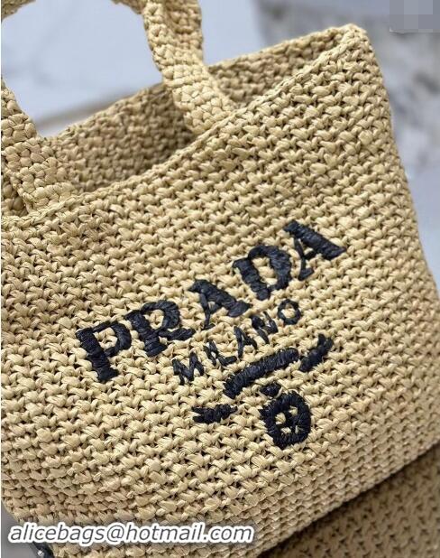 Low Cost Prada Small Crochet Tote bag 1BG422 Khaki 2024