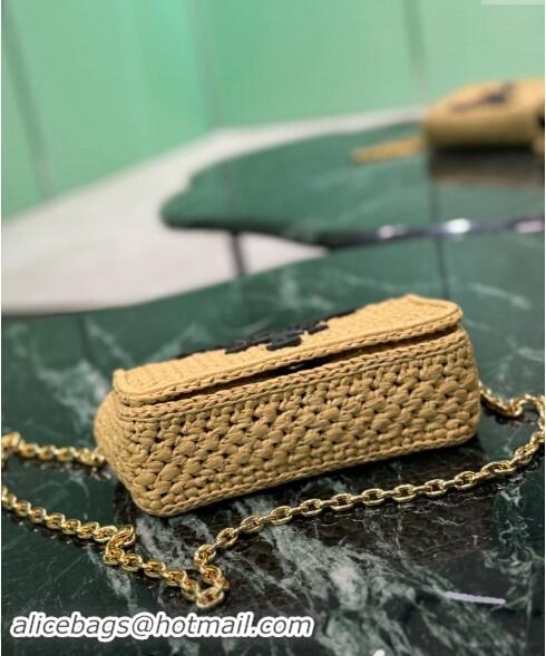 Unique Style Prada Crochet Chain shoulder bag 1BF135 Khaki 2024