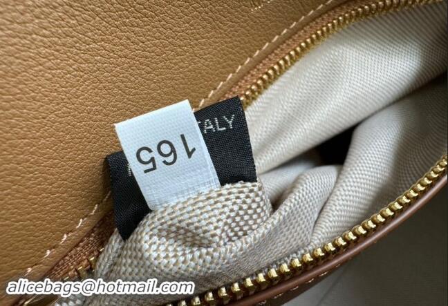 Buy Discount Prada Medium leather tote bag 1BG538 Caramel Brown 2024