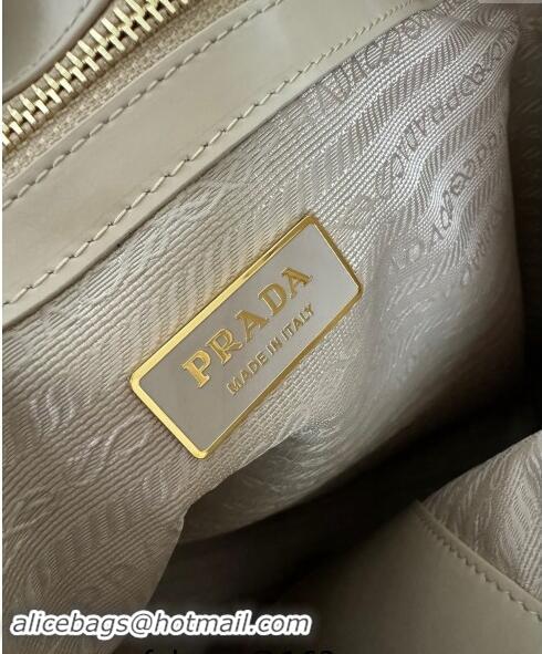 Well Crafted Prada Large Leather Tote bag 1BG460 Travertine Nude 2024