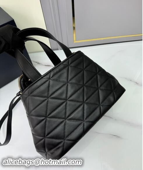 Reasonable Price Prada Medium quilted leather tote bag 1BG545 Black 2024